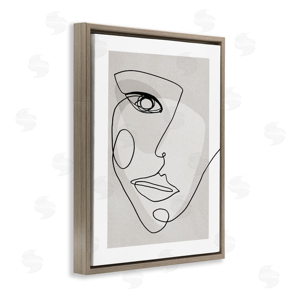 Stupell Industries Design Fabrikken | Modern Feminine Portrait Neutral Organic Lines Wall Art