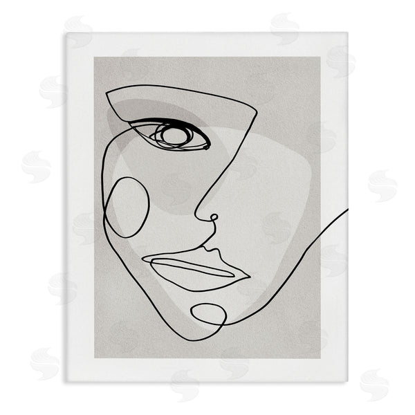 stupell industries Design Fabrikken | Modern Feminine Portrait Neutral Organic Lines Wall Art