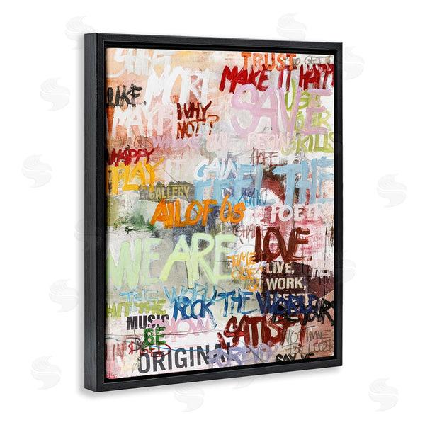 Stupell Industries Design Fabrikken | Modern Graffiti Phrases Wall Art