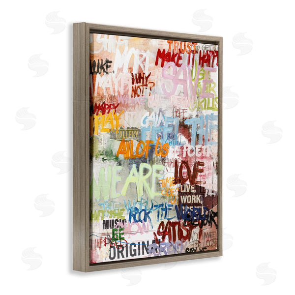 Stupell Industries Design Fabrikken | Modern Graffiti Phrases Wall Art