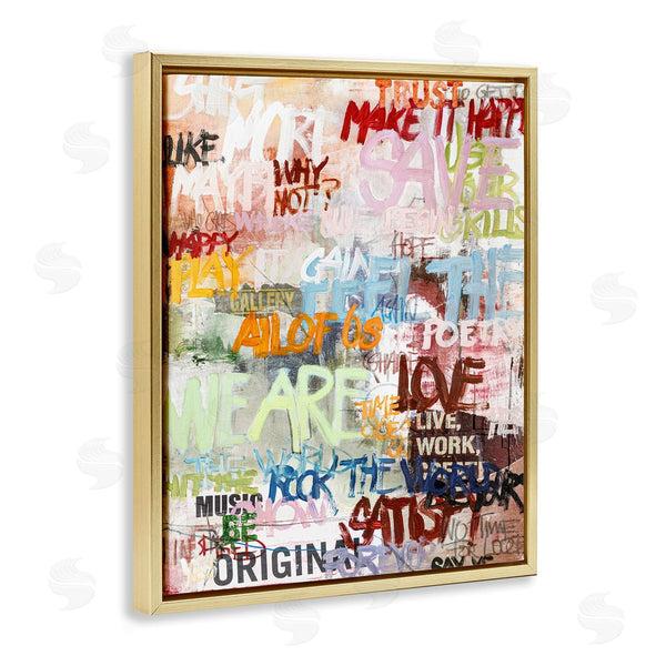 Stupell Industries Design Fabrikken | Modern Graffiti Phrases Wall Art