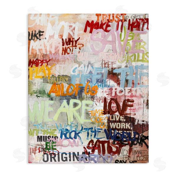 stupell industries Design Fabrikken | Modern Graffiti Phrases Wall Art