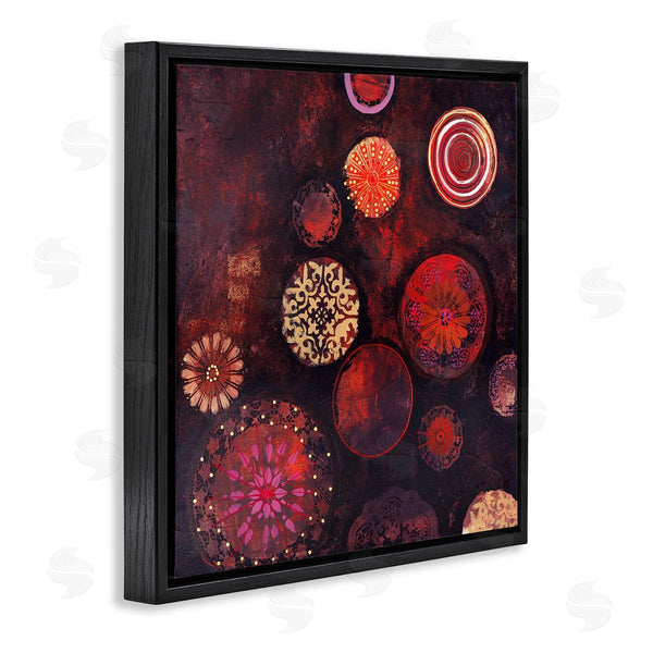 Stupell Industries Design Fabrikken | Red Circular Patterned Shapes Wall Art