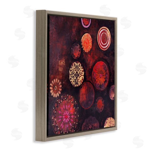 Stupell Industries Design Fabrikken | Red Circular Patterned Shapes Wall Art