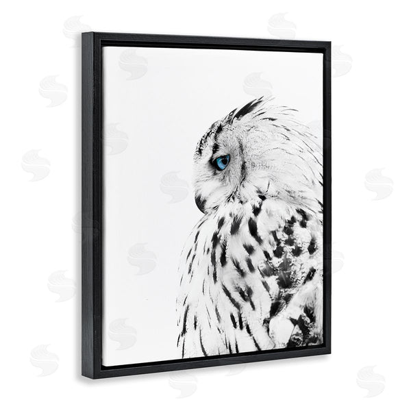 Stupell Industries Design Fabrikken | Snow Owl Peering Blue Eyes