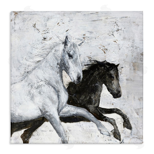 stupell industries Design Fabrikken | Wild Horses Racing Abstraction