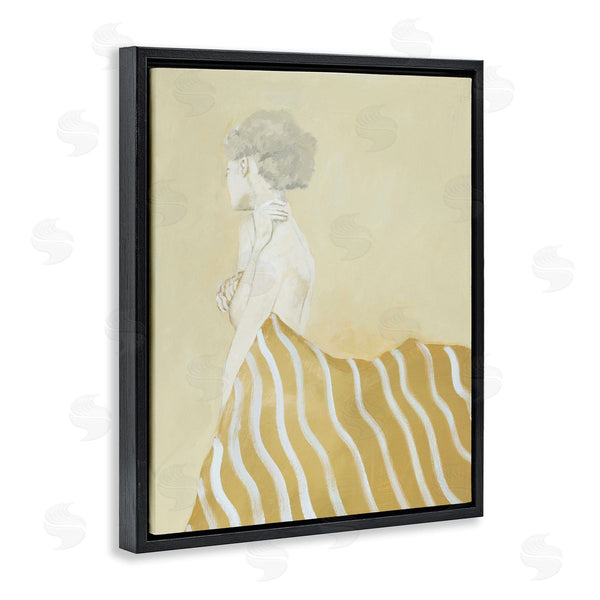 Stupell Industries Design Fabrikken | Woman In Stripes Painting Wall Art