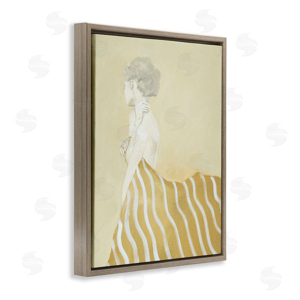 Stupell Industries Design Fabrikken | Woman In Stripes Painting Wall Art