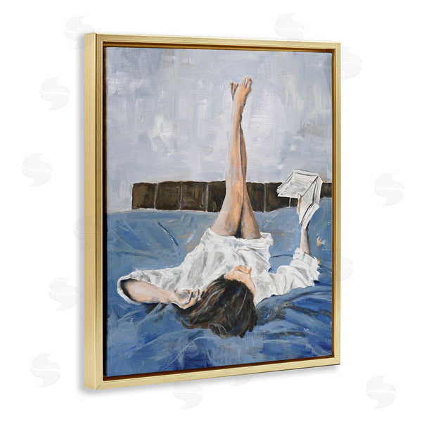 Stupell Industries Design Fabrikken | Woman Reading Book Wall Art