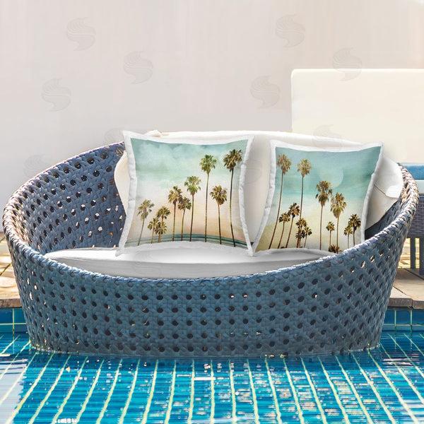 Stupell Industries Devon Davis | Ascending Heights Palm Trees Printed Throw Pillow Set