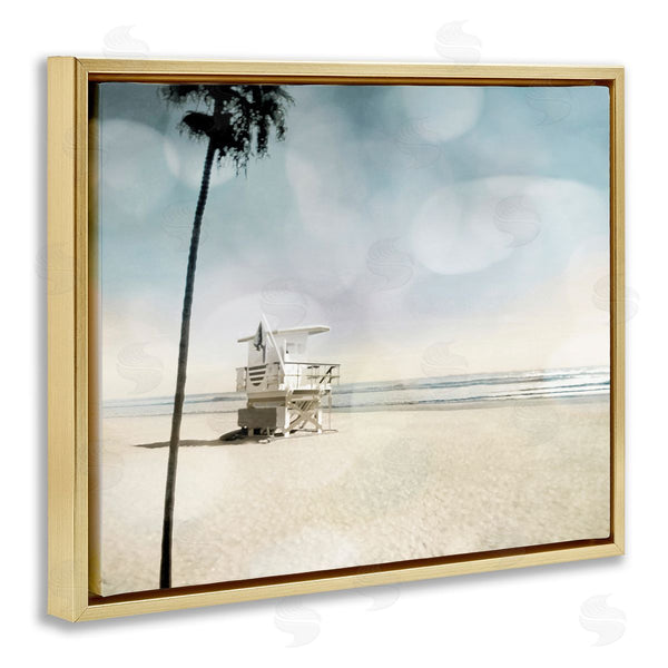 Stupell Industries Devon Davis | Empty Beach Coast Lifeguard Stand