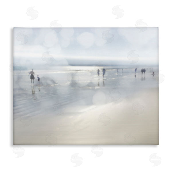 stupell industries Devon Davis | Summertime Beach Bokeh Effect Sandy Shore Horizon Wall Art