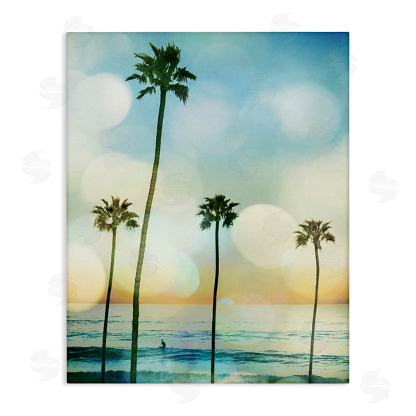 stupell industries Devon Davis | Surfing Tropical Palms Wall Art