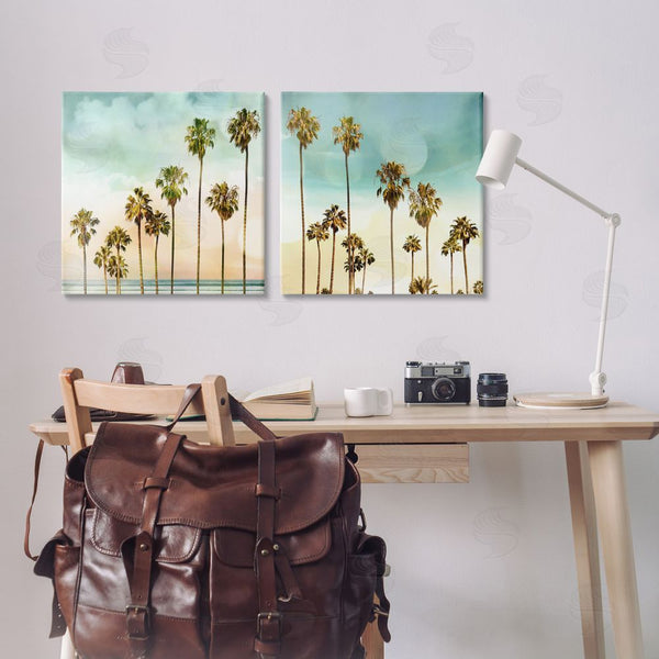Stupell Industries Devon Davis | Tropical Palms Increasing Heights Wall Art