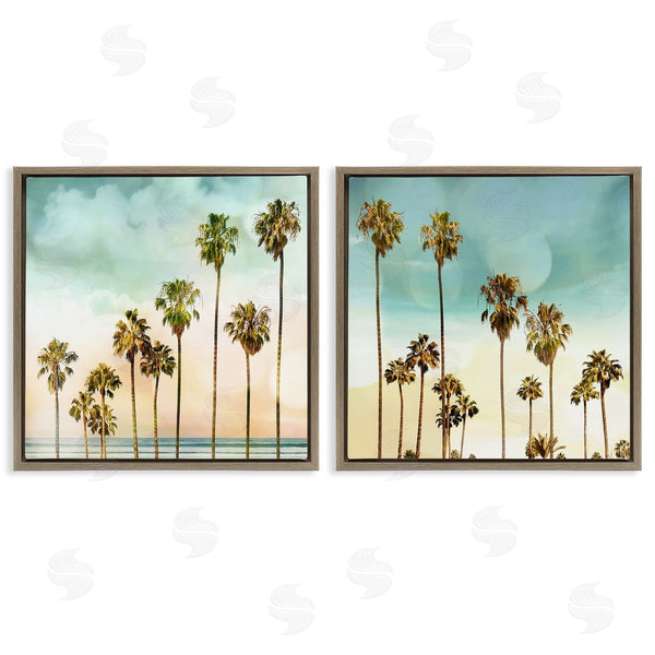 Stupell Industries Devon Davis | Tropical Palms Increasing Heights Wall Art