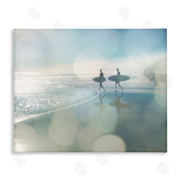 stupell industries Devon Davis | Wet Sand Sea Surf Sport Fleeting Bokeh Effect Wall Art