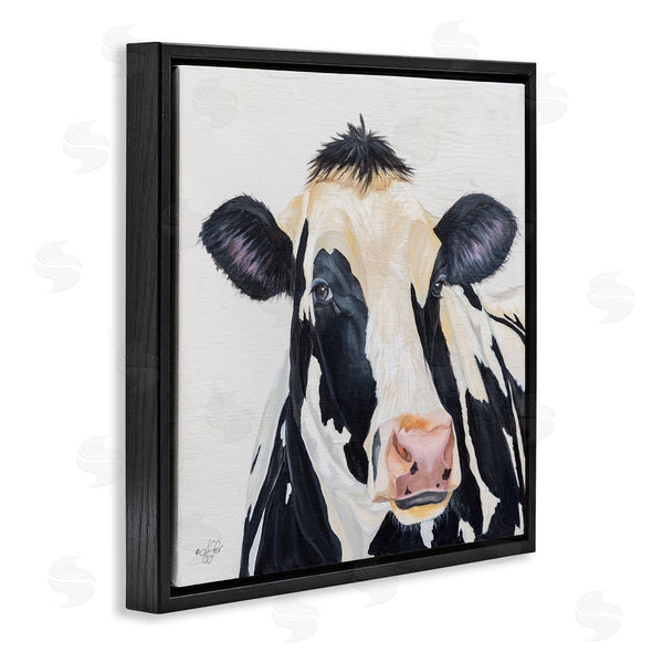 Stupell Industries Diane Fifer | Farm Cow Cattle Closeup Country Animal Portrait Wall Art