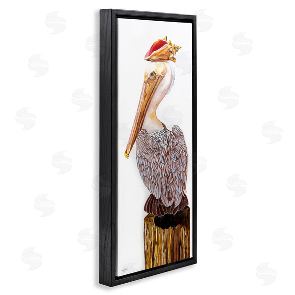 Stupell Industries Diane Fifer | Nautical Pelican With Sea Shell Wall Art