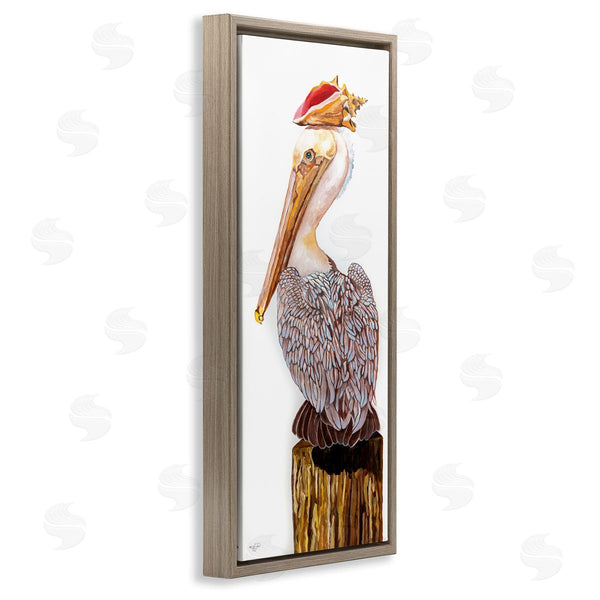 Stupell Industries Diane Fifer | Nautical Pelican With Sea Shell Wall Art