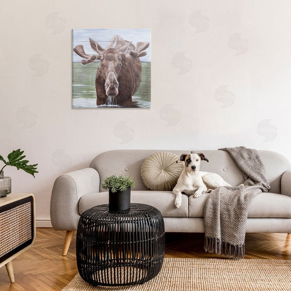 Stupell Industries Diane Fifer | Rustic Moose In Lake Wall Art