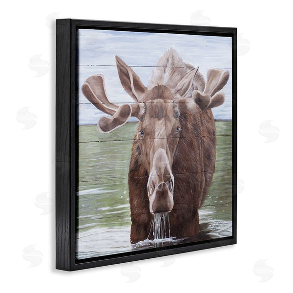 Stupell Industries Diane Fifer | Rustic Moose In Lake Wall Art