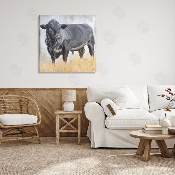 Stupell Industries Diane Fifer | Stoic Cattle Farm Portrait Wall Art