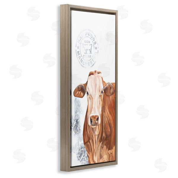 Stupell Industries Diane Fifer | Vintage Fresh Cream Farm Cow Wall Art