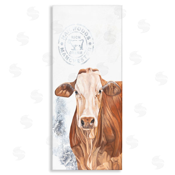 stupell industries Diane Fifer | Vintage Fresh Cream Farm Cow Wall Art