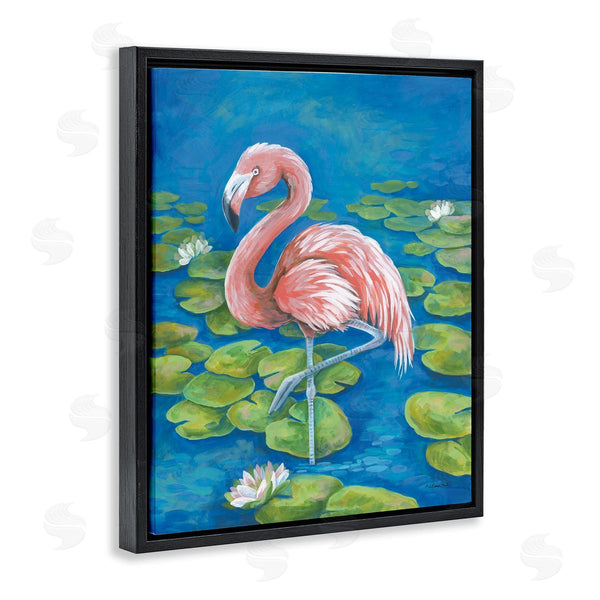 Stupell Industries Diane Kater | Balancing Flamingo & Lily Pads