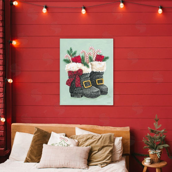 Stupell Industries Diane Kater | Festive Holiday Boots Wall Art
