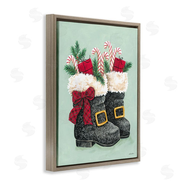 Stupell Industries Diane Kater | Festive Holiday Boots Wall Art