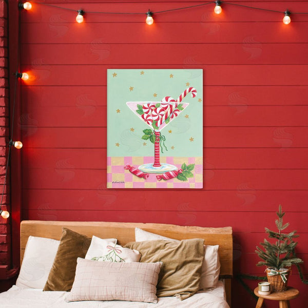 Stupell Industries Diane Kater | Festive Peppermint Martini Wall Art
