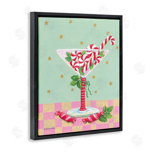 Stupell Industries Diane Kater | Festive Peppermint Martini Wall Art