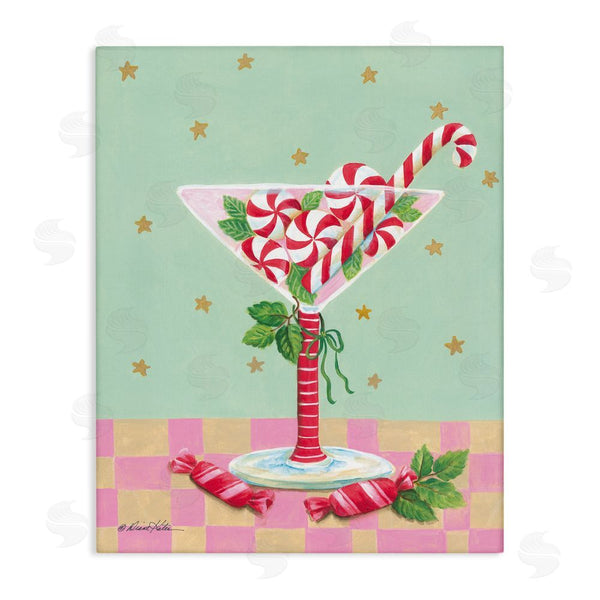 stupell industries Diane Kater | Festive Peppermint Martini Wall Art