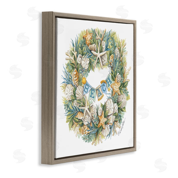 Stupell Industries Diane Kater | Holiday Beach Seashell Wreath