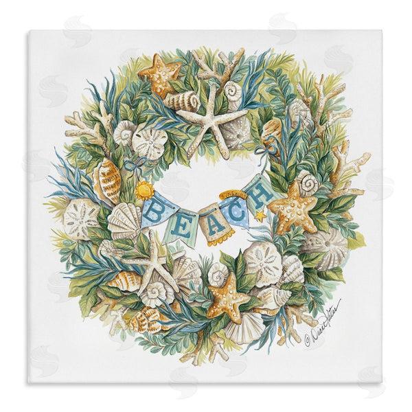 stupell industries Diane Kater | Holiday Beach Seashell Wreath