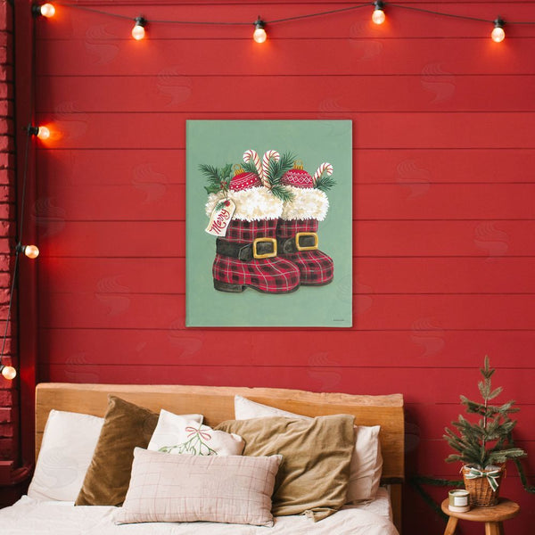 Stupell Industries Diane Kater | Holiday Merry Boots Wall Art