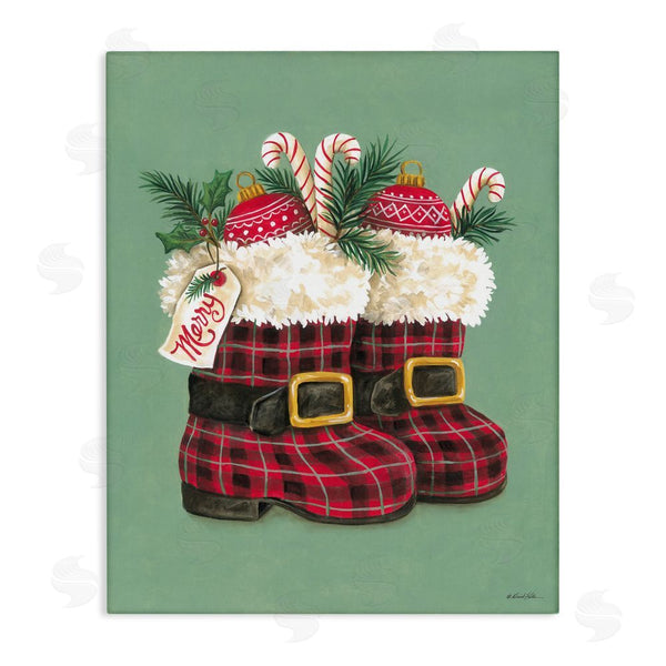 stupell industries Diane Kater | Holiday Merry Boots Wall Art