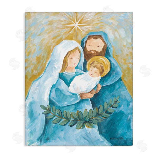 stupell industries Diane Kater | Holy Nativity Trio with Garland Wall Art