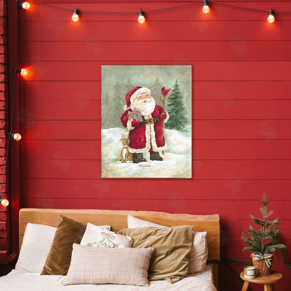 Stupell Industries Diane Kater | Joyful Santa & Cuddling Reindeer Wall Art