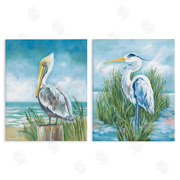 stupell industries Diane Kater | Pelican & Heron by Beachside