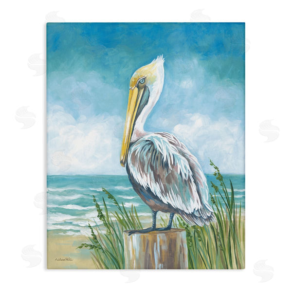 stupell industries Diane Kater | Pelican Perched near Shore