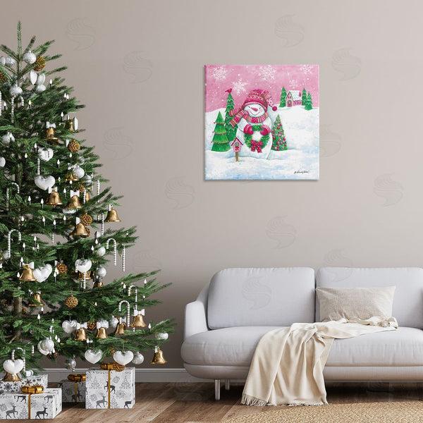 Stupell Industries Diane Kater | Scenic Winter Snowman Wall Art