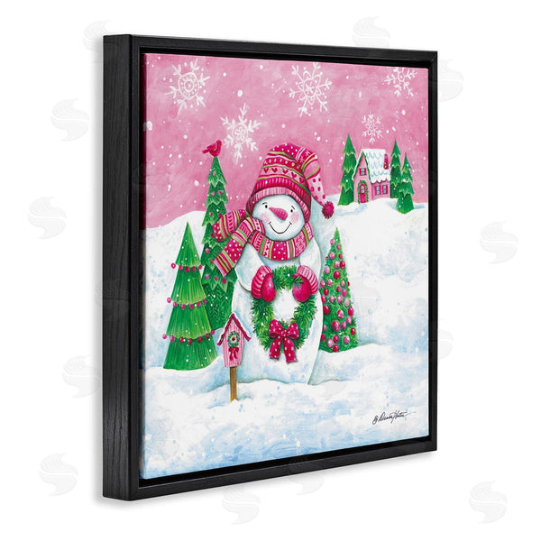 Stupell Industries Diane Kater | Scenic Winter Snowman Wall Art