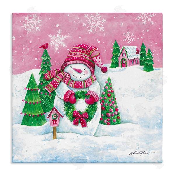 stupell industries Diane Kater | Scenic Winter Snowman Wall Art