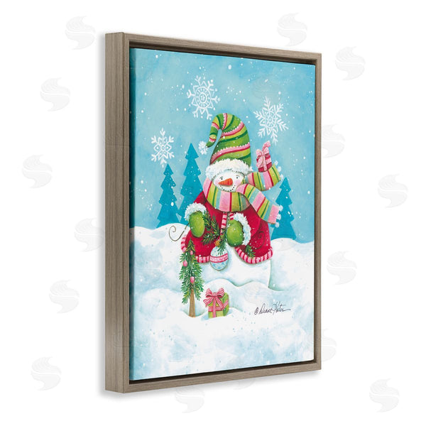 Stupell Industries Diane Kater | Traditional Festive Snowman