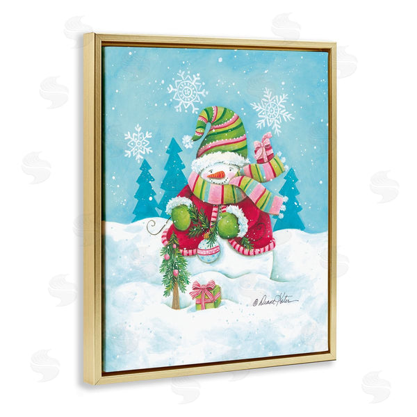 Stupell Industries Diane Kater | Traditional Festive Snowman