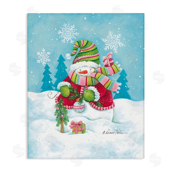 stupell industries Diane Kater | Traditional Festive Snowman