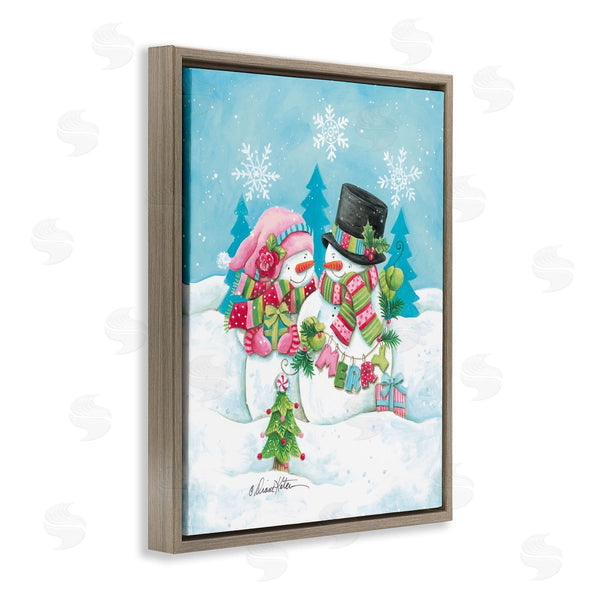Stupell Industries Diane Kater | Vintage Festive Snowmen