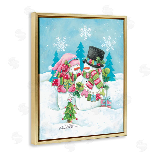 Stupell Industries Diane Kater | Vintage Festive Snowmen